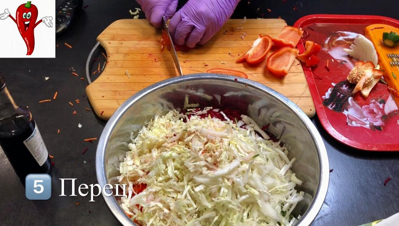 Супер легкий салат «Щётка» готовим дома фото 7