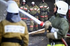 Загорание в кафе ликвидировали комсомольские пожарные