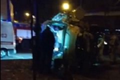 Автобус с пассажирами перевернулся в Хабаровске