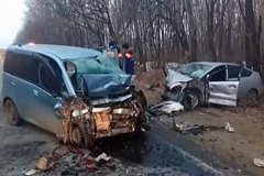 Женщина-водитель погибла в лобовой аварии под Хабаровском (фото)