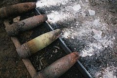Снаряды обнаружили при тушении пожара на мусороперерабатывающей станции в Хабаровске