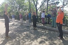 Очередная акция "Шаги здоровья" прошла в Хабаровске