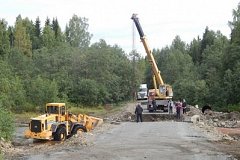 Дорожники устраняют последствия циклона в Хабаровском крае