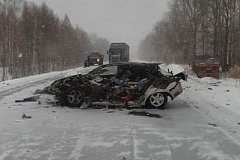 Жуткое ДТП произошло на трассе Хабаровск - Комсомольск (фото)