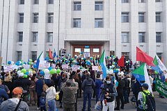 В Хабаровске проходит очередная акция в поддержку арестованного экс-губернатора