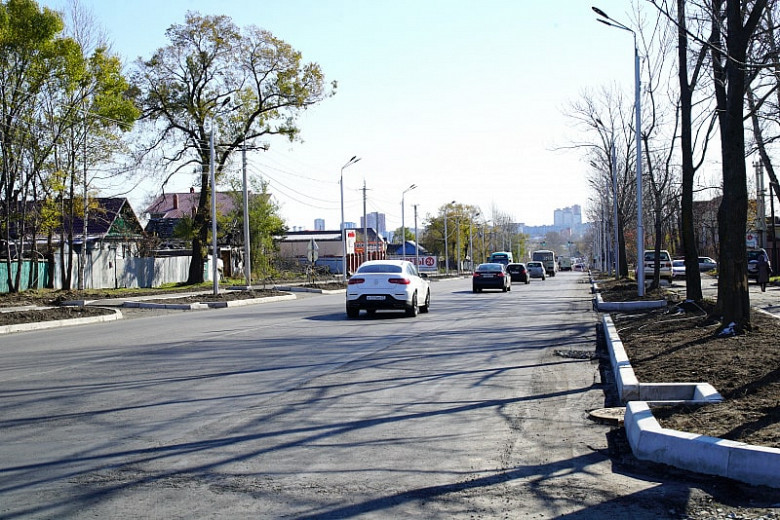 Капитальная реконструкция улицы Шелеста в Хабаровске почти завершена фото 2