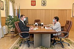 Михаил Дегтярев встретился с председателем Арбитражного суда Хабаровского края