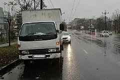 Грузовик задавил пешехода насмерть в Хабаровске