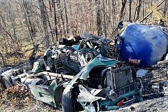 В Хабаровском крае грузовика вылетел в кювет, водитель погиб