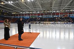 Михаил Дегтярев дал старт чемпионату России по хоккею с мячом среди команд Суперлиги в Хабаровске