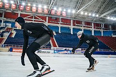 Более 150 конькобежцев вышли на «Лед надежды нашей» в Хабаровске и Комсомольске-на-Амуре