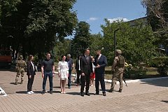 Михаил Дегтярев прибыл с рабочим визитом в город Дебальцево ДНР