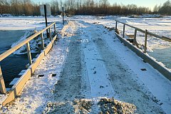 Ледовые переправы и автозимники обустраивают на севере Хабаровского края