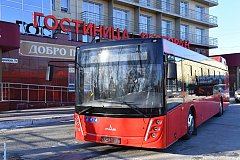 В Хабаровск привезли новый белорусский автобус «МАЗ»