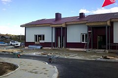 Новый ФАП почти достроили по нацпроекту в одном из сел Хабаровского края
