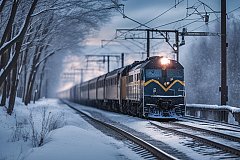 Поезд снес тягач на ж/д путях в Хабаровском крае