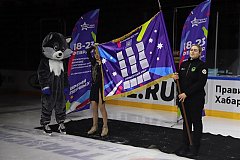 Хабаровский край принял эстафету флага первых зимних международных спортивных игр «Дети Приморья»
