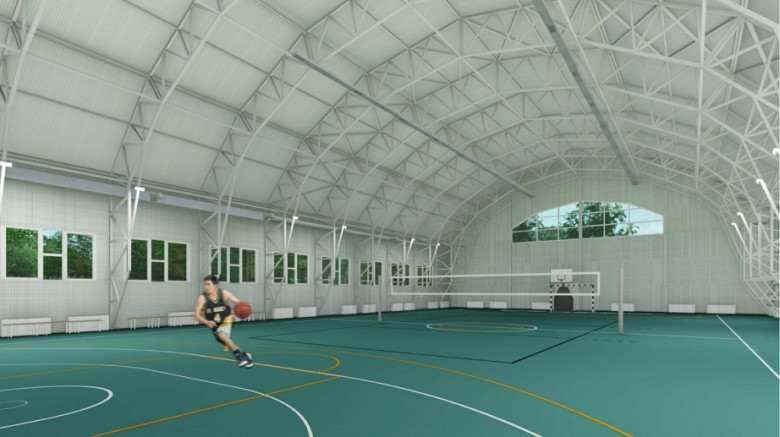 В Хабаровске начали строить новый модульный спортивный зал фото 3