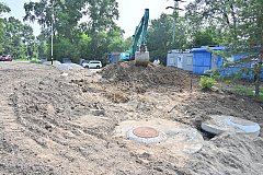 Ремонт водопроводной сети ведется в переулке Полоцком в Хабаровске