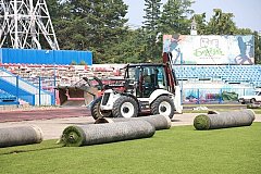 Стадион имени Ленина в Хабаровске начали ремонтировать