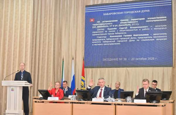 Границы четырех ТОСов утвердили депутаты Хабаровской городской думы